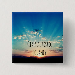 Bóton Quadrado 5.08cm Feito com bondade, um crachá da consciência do