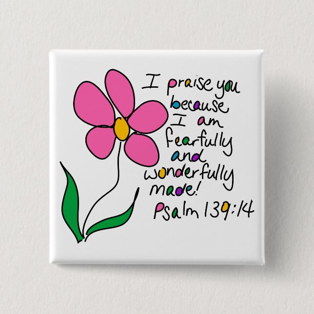 Bóton Quadrado 5.08cm Feito maravilhosamente (Frente)