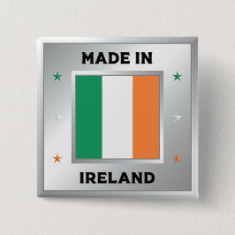Bóton Quadrado 5.08cm Feito na Irlanda