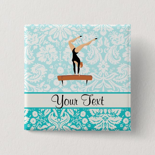 Bóton Quadrado 5.08cm Feixe de equilíbrio da ginástica (Frente)