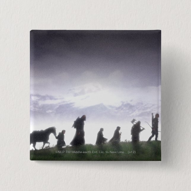 BÓTON QUADRADO 5.08CM FELLOWSHIP DO ANEL™ (Frente)