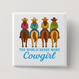 Bóton Quadrado 5.08cm Festa de Despedida de Solteira Country Cowgirls Co