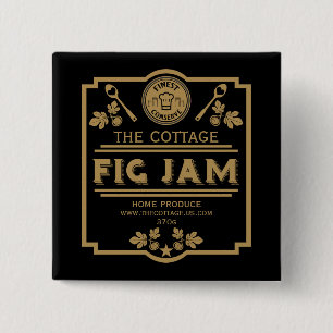Bóton Quadrado 5.08cm Fig Jam Seller