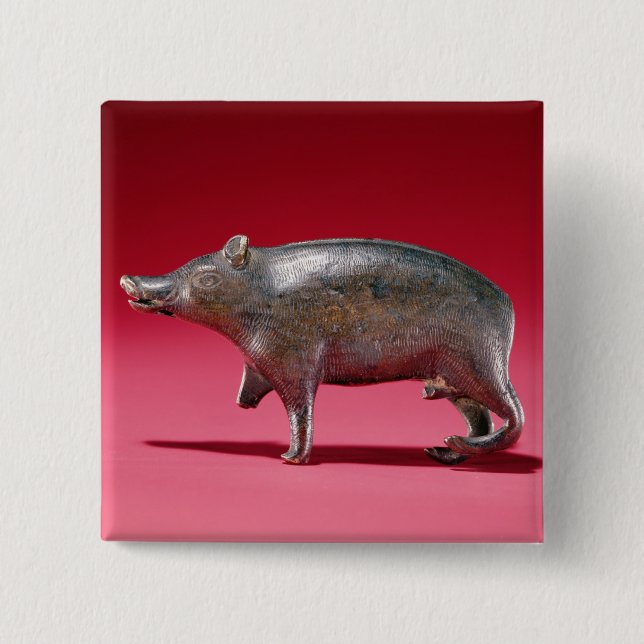Bóton Quadrado 5.08cm Figura de um varrão (Frente)
