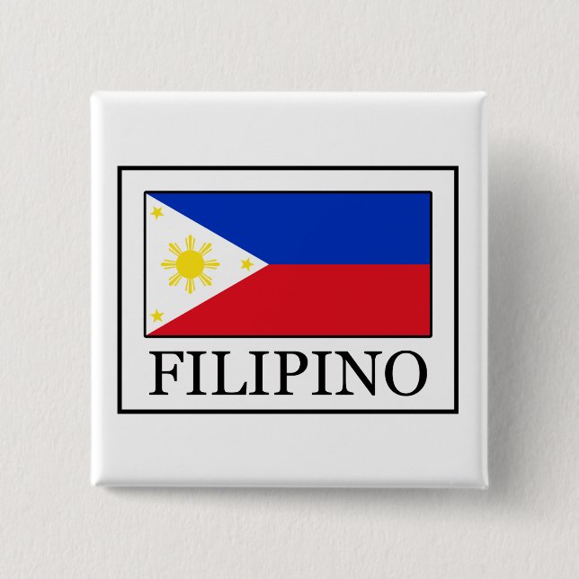 Bóton Quadrado 5.08cm Filipino (Frente)