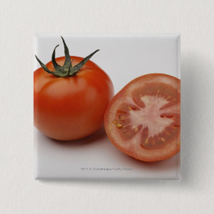 Bóton Quadrado 5.08cm Fim-acima de dois tomates