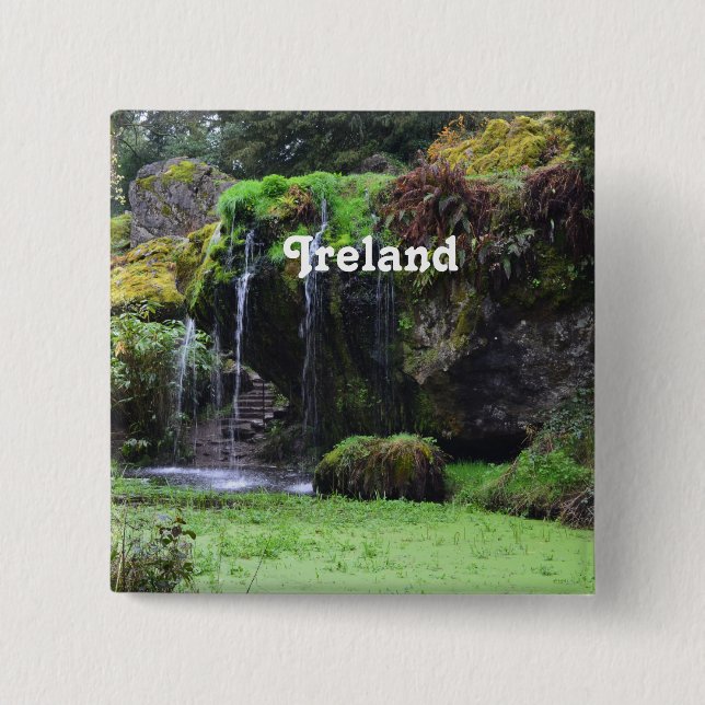 Bóton Quadrado 5.08cm Fim da rocha (Frente)