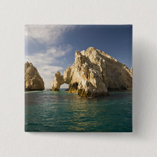 Bóton Quadrado 5.08cm Fim de Terra, O Arco perto de Cabo San Lucas, Baja