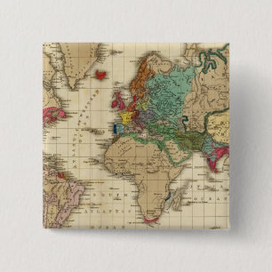 Bóton Quadrado 5.08cm Fim do Plano Geral de Paz 1828 AD