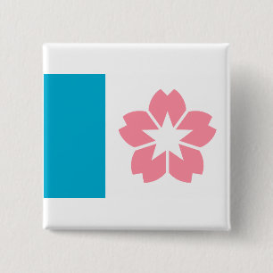 Bóton Quadrado 5.08cm Flag of Salem, Oregon