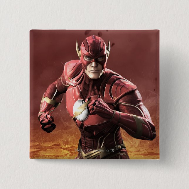 Bóton Quadrado 5.08cm Flash (Frente)