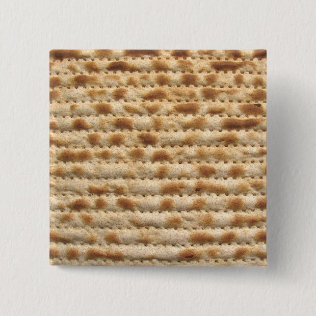 Bóton Quadrado 5.08cm Flatbread do biscoito do Matzah (Frente)