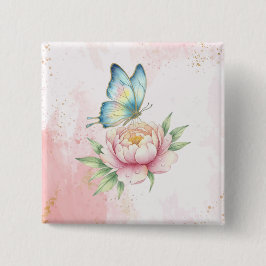 Bóton Quadrado 5.08cm Flor