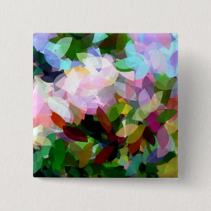 BÓTON QUADRADO 5.08CM FLORAL