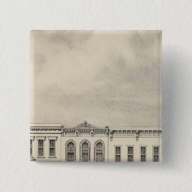 Bóton Quadrado 5.08cm Floresta de Rua 2 (Frente)