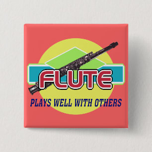 Bóton Quadrado 5.08cm Flute Reproduz Bem