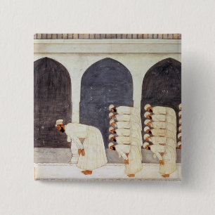 Bóton Quadrado 5.08cm Folio.38a um príncipe do líder em uma mesquita que