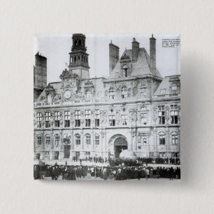 Bóton Quadrado 5.08cm Fora do hotel de Ville