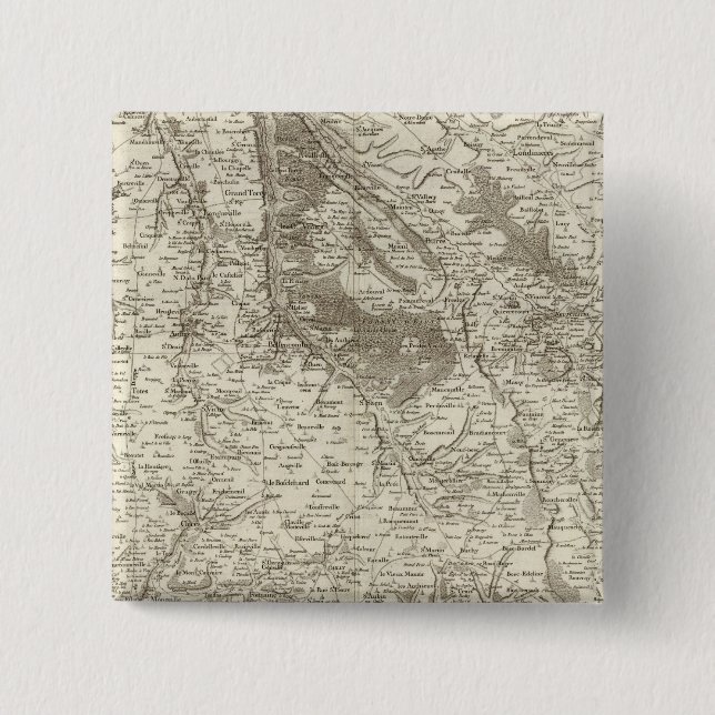 Bóton Quadrado 5.08cm Forges, Neufchatel (Frente)