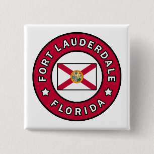 Bóton Quadrado 5.08cm Fort Lauderdale Flórida