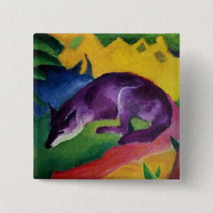 Bóton Quadrado 5.08cm Fox azul, 1911