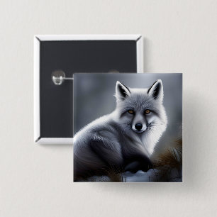 Bóton Quadrado 5.08cm Fox Silver Incrível
