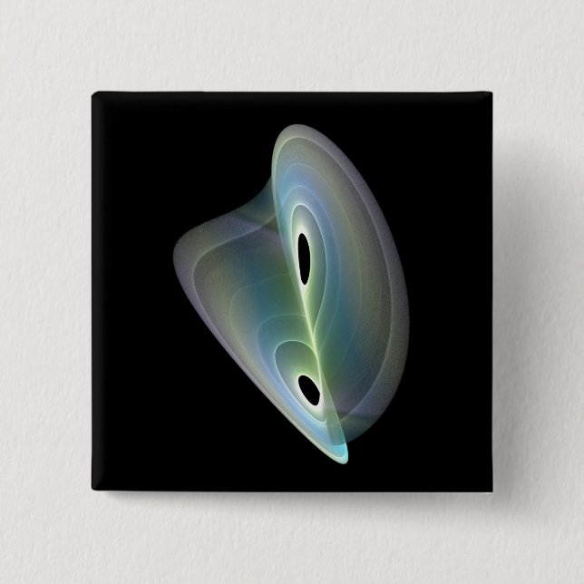 Bóton Quadrado 5.08cm fractal pastel (Frente)