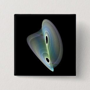 Bóton Quadrado 5.08cm fractal pastel