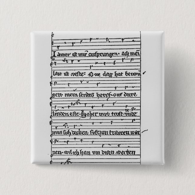 Bóton Quadrado 5.08cm Fragmento de um poema (Frente)