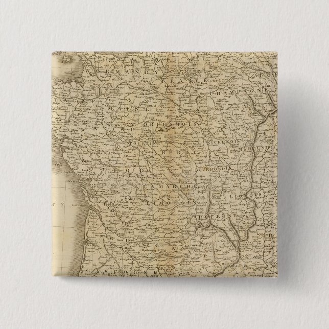 Bóton Quadrado 5.08cm França (Frente)