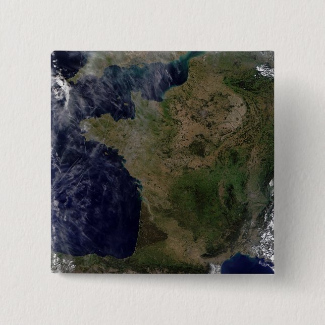 Bóton Quadrado 5.08cm França (Frente)