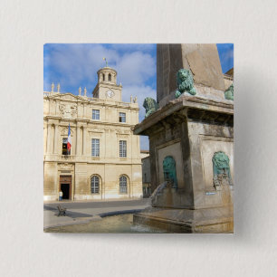Bóton Quadrado 5.08cm França, Arles, Provença, Place de la