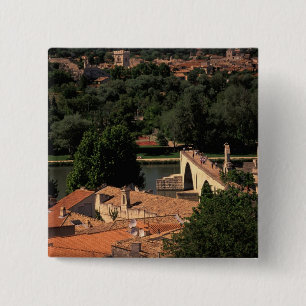 Bóton Quadrado 5.08cm França, Avinhão, Provença. Pont St, Benezet.