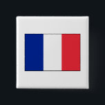Bóton Quadrado 5.08cm França - Bandeira Francesa<br><div class="desc">Bandeira nacional da França A bandeira nacional francesa é uma bandeira triband com faixas verticais em vermelho, branco e azul e uma proporção de 2:3. É vulgarmente conhecida como Tricolor (Tricolore em Francês), tendo sido adotada em 1794. Você pode personalizar o design se preferir, como por exemplo, adicionando seu nome...</div>