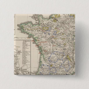 Bóton Quadrado 5.08cm França de 1461 a 1610