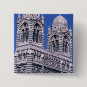 Bóton Quadrado 5.08cm França, Marselha, Provença. Catedral de la