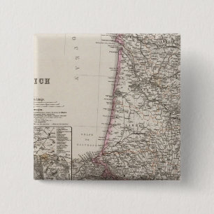 Bóton Quadrado 5.08cm França, quatro folhas, folha 3