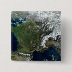 Bóton Quadrado 5.08cm France do espaço