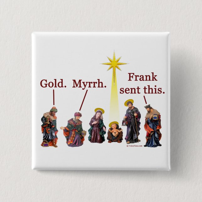 Bóton Quadrado 5.08cm Frank enviou este (Frente)