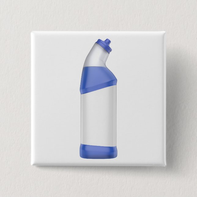 Bóton Quadrado 5.08cm Frasco de limpeza com vazio (Frente)