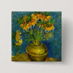 Bóton Quadrado 5.08cm Fraturas Imperiais Van Gogh