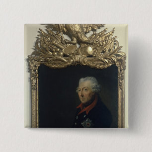 Bóton Quadrado 5.08cm Frederick II de Prússia