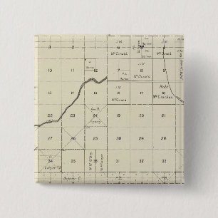 Bóton Quadrado 5.08cm Fresno County, Califórnia 5