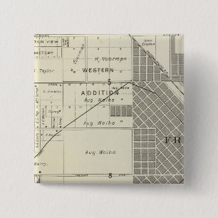 Bóton Quadrado 5.08cm Fresno County, Califórnia 7