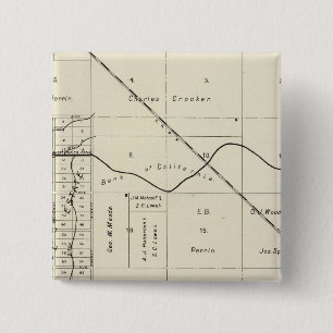 Bóton Quadrado 5.08cm Fresno County, Califórnia 7