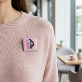 Bóton Quadrado 5.08cm Friends