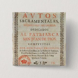Bóton Quadrado 5.08cm Frontispício