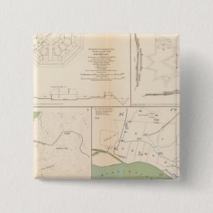 Bóton Quadrado 5.08cm Ft Donelson, Memphis, Nashville