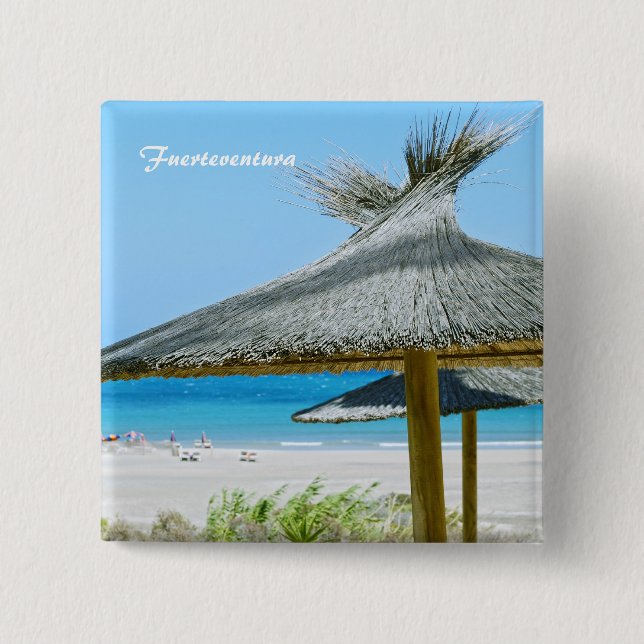 Bóton Quadrado 5.08cm Fuerteventura Pin (Frente)