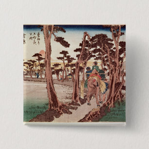 Bóton Quadrado 5.08cm Fuji de Yoshiwara